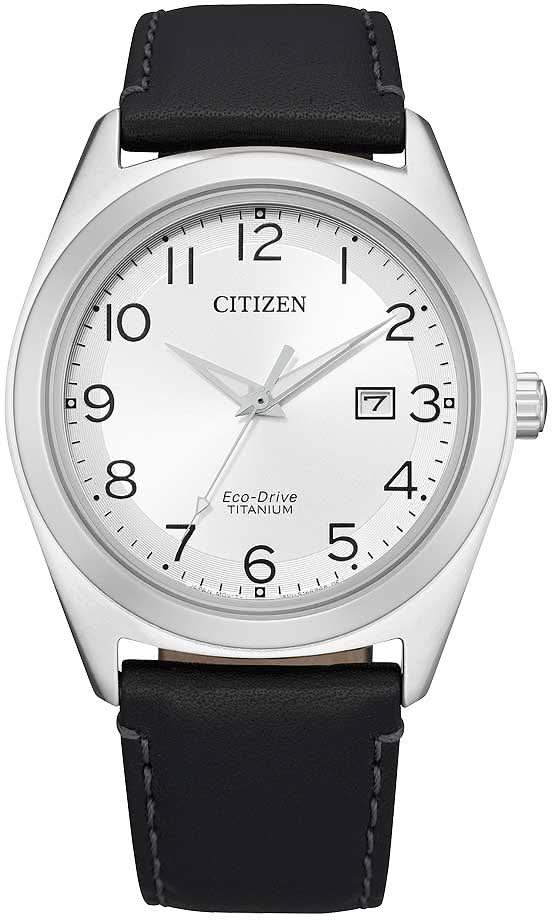 Citizen AW1640-16A Watch • Black Leather Strap • Classic Design