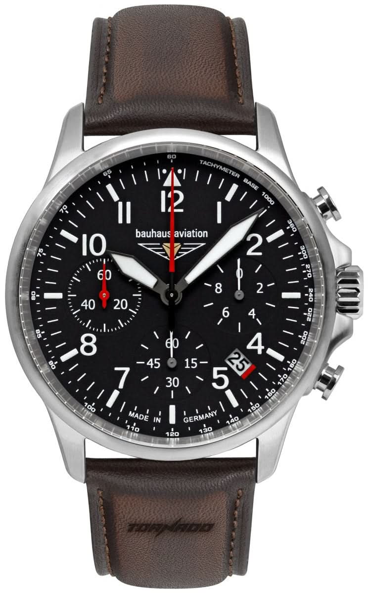 Bauhaus Aviation 2774-2 Men's Watch • Minimalist Pilot Design • Made in Germany