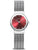 Bering Classic 10126-003 Damen Armbanduhr Rot • Saphirglas entspiegelt • Skandinavisches Design