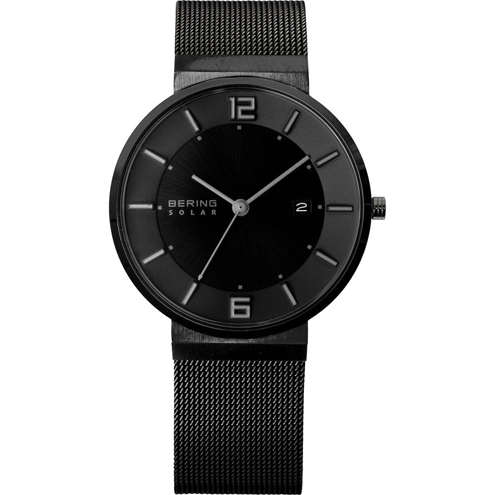 Bering Classic 14639-123 Herren Armbanduhr Schwarz • Saphirglas • Milanaise-Armband
