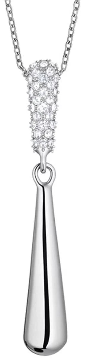 Arctic Pavé Necklace: Elegant Stainless Steel Pendant Sparkling Zirconia - BERING Model: 454-17-500