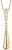 Arctic Pavé Necklace Gold with Zirconia – Elegant Design for Women - BERING Model: 454-27-500