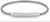 Elegant BERING Arctic Pavé Bangle Shiny Silver Stainless Steel Crystal Glass 666-17-180