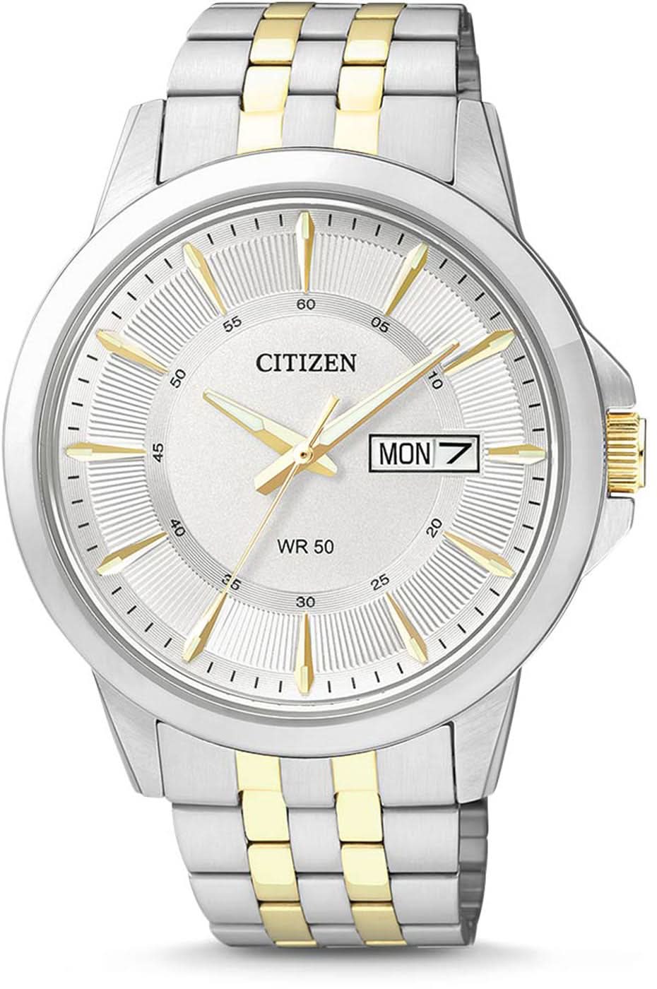 Citizen BF2018-52AE Men's Watch • Day-Date Display • Stainless Steel