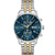 BOSS Associate 1513976 Herren • Quarzwerk mit Datum • Zweifarbiges Edelstahlarmband