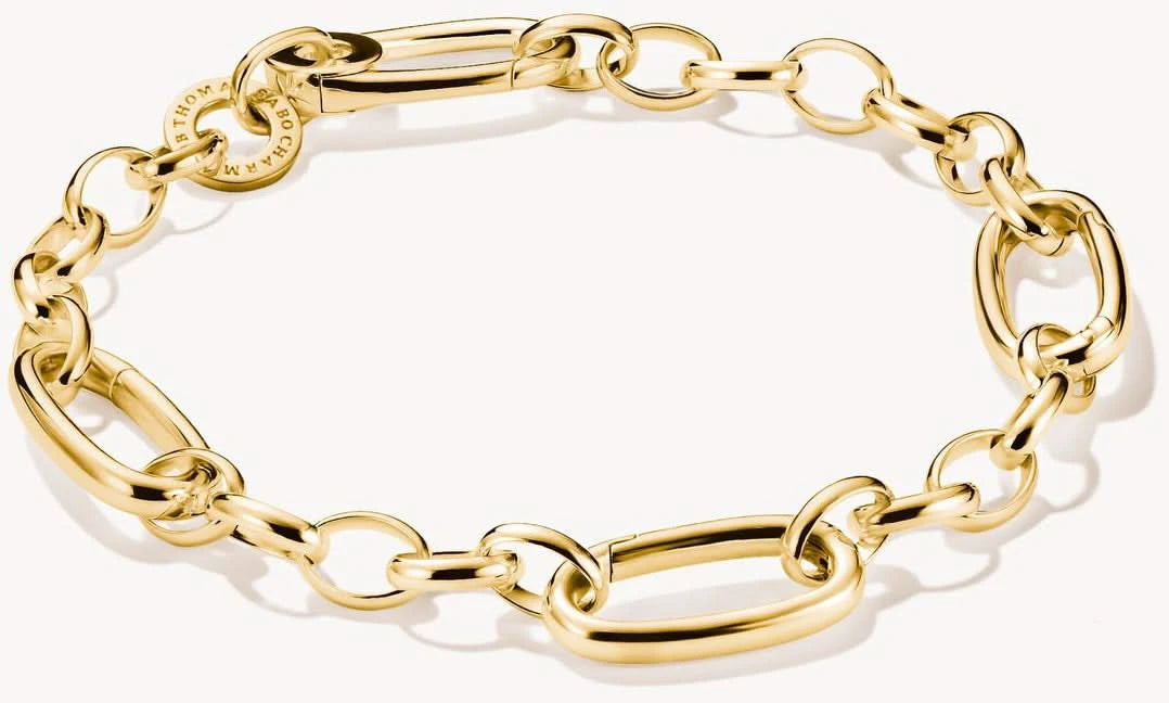 Link Charm Bracelet, gold plated - Thomas Sabo Model: C1203-413-39-L17