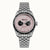 Herrenarmbanduhr Ingersoll The Outlaw mit rosafarbenem Zifferblatt und Edelstahlband