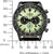 Citizen CA4505-21X Men's Watch • Eco-Drive Solar Powered • Green Dial & Leather Strap
