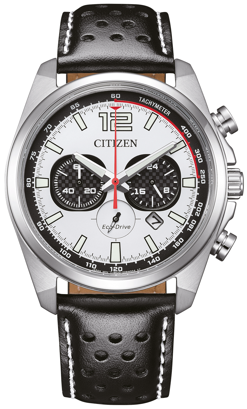 Citizen CA4640-09A Men's Watch • Eco-Drive Solar • Stopwatch Function