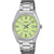 Casio Armbanduhr: grünes Zifferblatt, Stahlband, WR 50 m