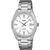 Casio Unisex-Armbanduhr in Silber mit weißem Zifferblatt, Datumsanzeige und Mineralglas