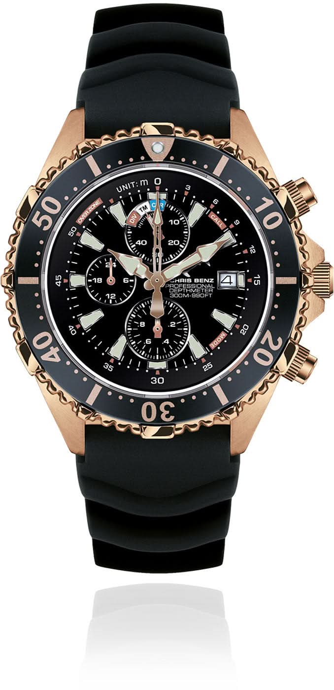 Chris Benz CB-C300X-C-KBS Men's Watch • 300m • Depth Gauge