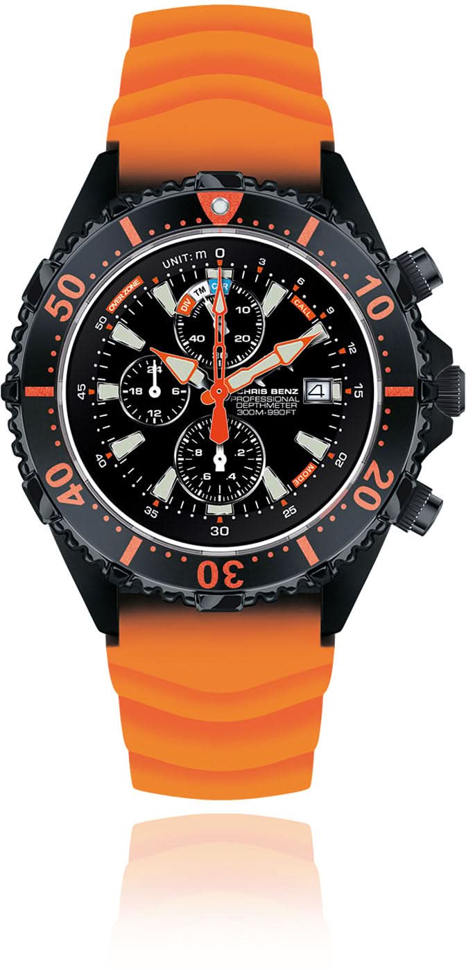 Chris Benz Depthmeter CB-C300X-RS-KBO Men's Watch • 300m • Sapphire