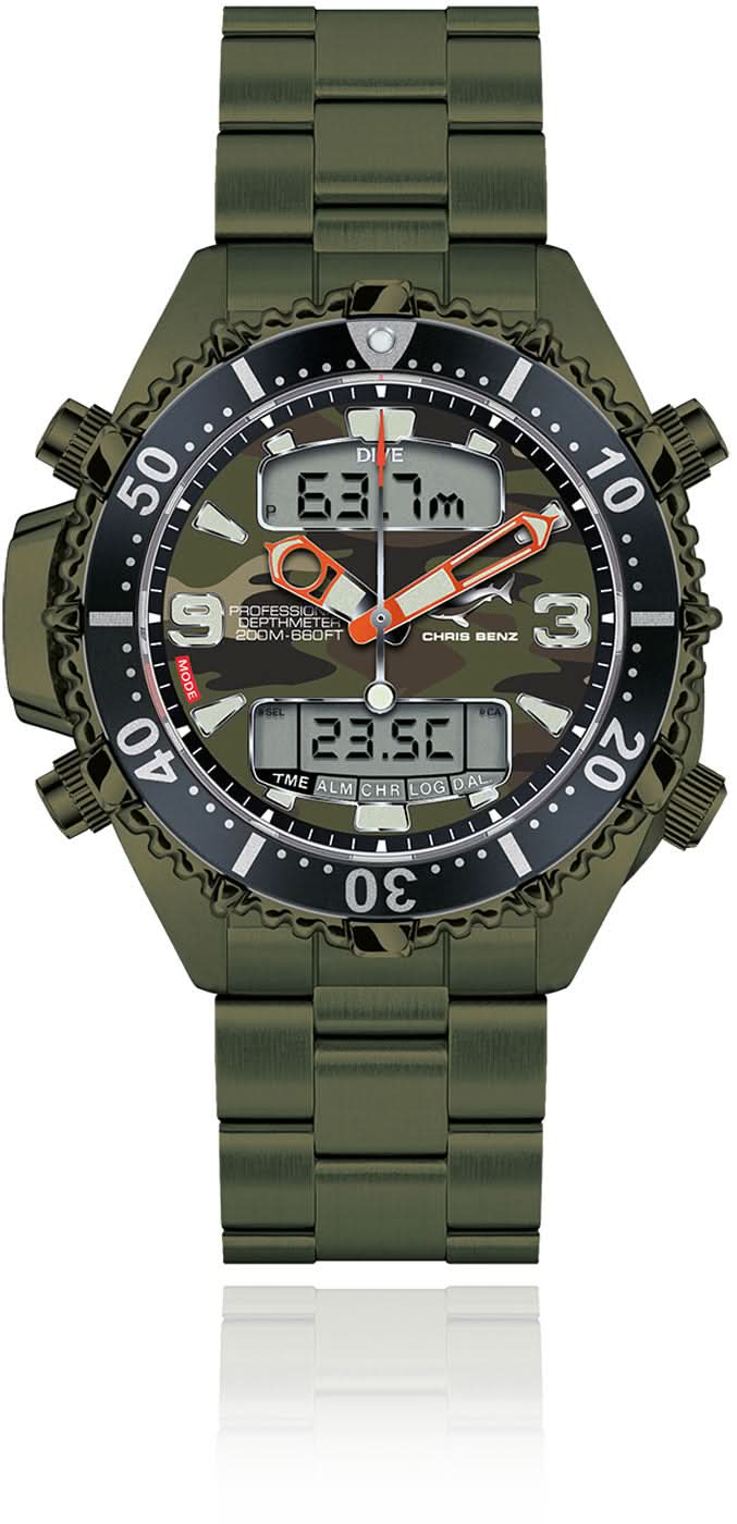 Chris Benz Deep 200M CB-D200X-C-MB Women's Watch • 200m • Sapphire