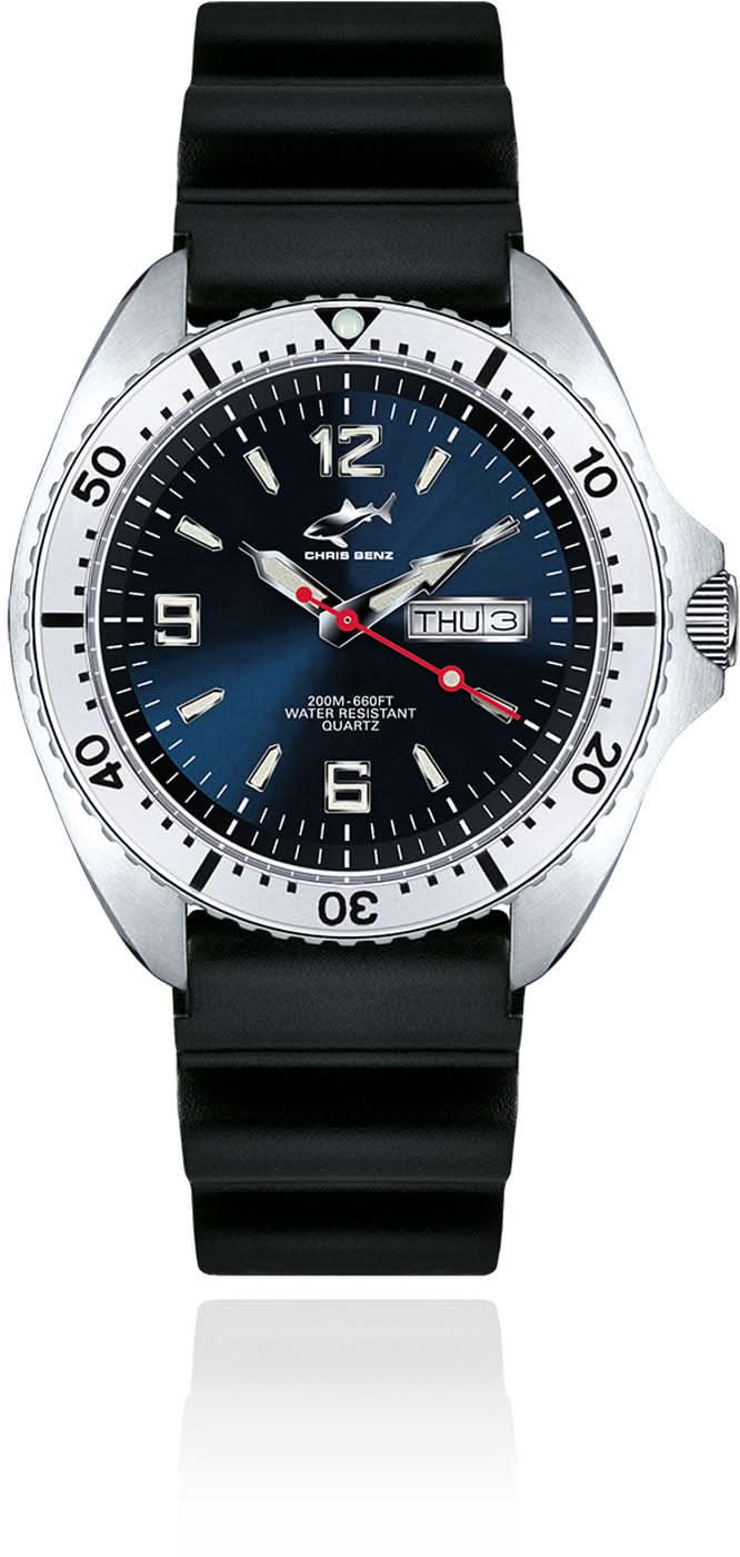 Chris Benz ONE Medium CBO-B-KB-SI Women's Watch • Sapphire Crystal