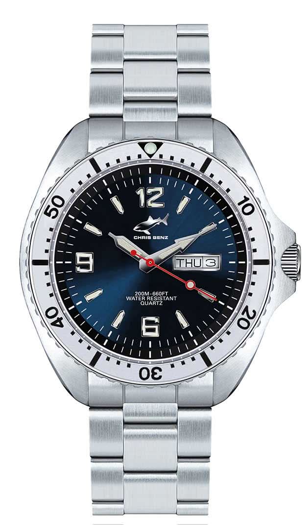 Chris Benz One Man CBO-B-MB-SI Men's Watch • 200m • Sapphire Crystal