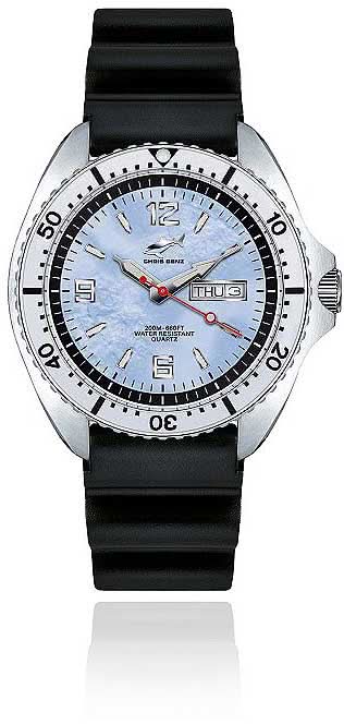 Chris Benz ONE CBO-H-KB-SI Men's Watch • 200m Water Resistant • Sapphire Crystal
