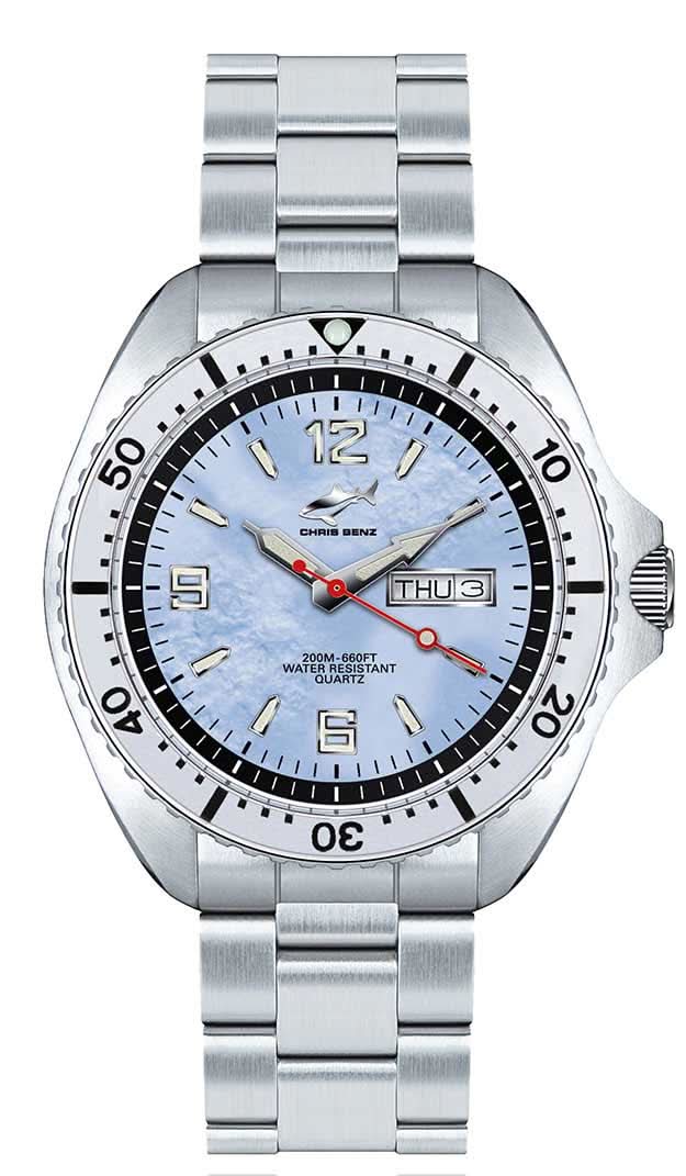 Chris Benz One CBO-H-MB-SI Men's Watch • 200m Waterproof • Sapphire Crystal