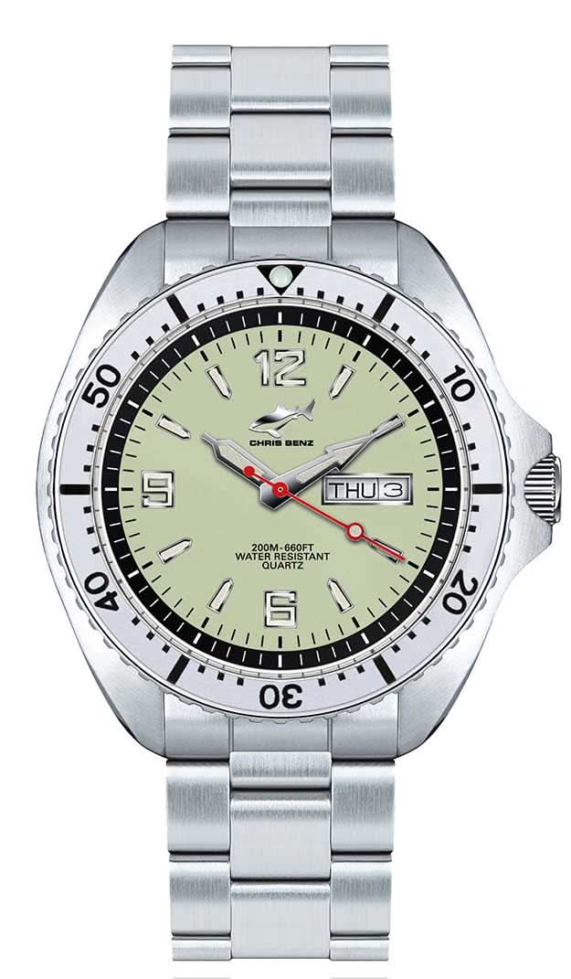 Chris Benz One CBO-N-MB-SI Men's Watch • 200m Water Resistant • Sapphire Crystal