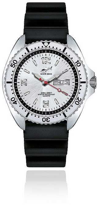 Chris Benz One CBO-SI-KB-SI Men's Watch • 200m Water Resistant • Sapphire Crystal