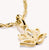 Charm pendant, lotus flower, 18k gold plated - Thomas Sabo Model: CC1204-414-14