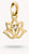 Charm pendant, lotus flower, 18k gold plated - Thomas Sabo Model: CC1204-414-14