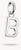 Thomas Sabo Charm Pendant, Letter B