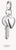 Charm Pendant, Heart and Key - Thomas Sabo Model: CC1233-001-21