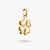 Charm pendant, 3D lucky clover in gold-plated silver - Thomas Sabo Model: CC1236-413-36