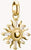 Thomas Sabo Charm Pendant, Sun with white gemstones, made of silver, gold-plated - Thomas Sabo Model: CC1246-414-14