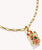 Thomas Sabo Charm Pendant, colorful beckoning cat, made of silver, gold-plated and cold enamel