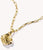 Charm pendant, rose blossom in silver, gold-plated - Thomas Sabo Model: CC1263-413-39