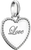Thomas Sabo Charm Pendant, Love Heart, made of silver