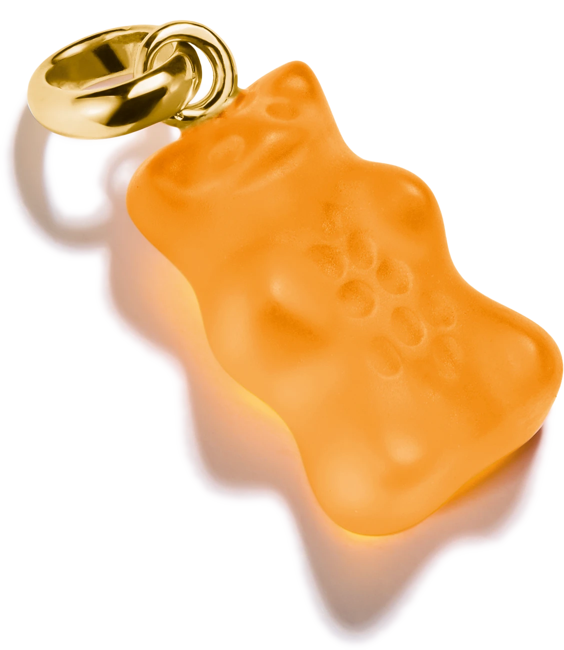 Thomas Sabo Charm Gold Bear Pendant in Orange Connect Gold Plated