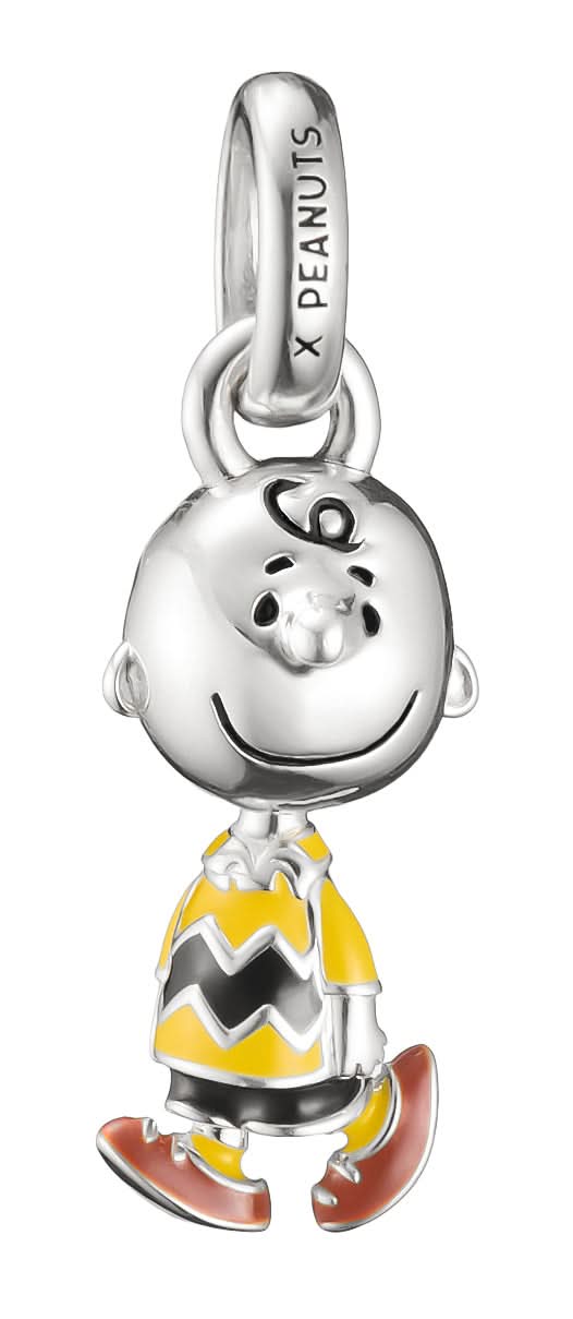 Charm pendant made of recycled 925 sterling silver Charlie Brown PEANUTS Connect Thomas Sabo Model: CC1304-664-4
