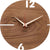 huamet Wall Clock 30x30x3.7 cm Wood • High-quality walnut wood • Handcrafted in South Tyrol