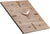huamet Wall Clock 30x30x3.7 cm Wood • Genuine Walnut • Precise Quartz Movement