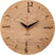 huamet Wall Clock 30 cm Ø Oak Wood • Silent Movement • Sweeping Second Hand