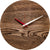 huamet Wall Clock 30x30x4.3 cm Wood • Round Clock Face • Old Wood