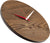 huamet Wall Clock 30x30x4.3 cm Wood • Round Clock Face • Old Wood