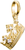 Charm pendant, crown with white gemstones, made of silver, gold plated - Thomas Sabo Model: CC1247-414-14