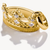 Charm pendant, crown with white gemstones, made of silver, gold plated - Thomas Sabo Model: CC1247-414-14