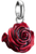 Charm pendant, rose blossom, red, made of silver and cold enamel - Thomas Sabo Model: CC1263-007-10