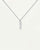 Peak Necklace with Tapered Pendant - 925 Sterling Silver