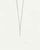 Peak Necklace with Tapered Pendant - 925 Sterling Silver