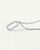 Graduation Necklace with Rectangular Pendant and Stones - 925 Sterling Silver