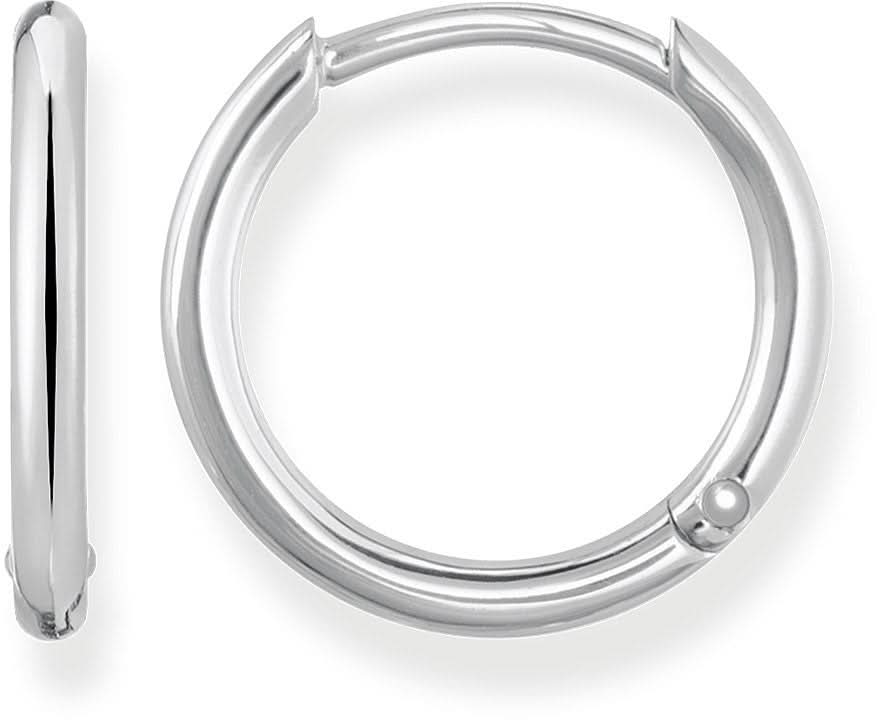 Small Silver Creole Earrings - 925 Sterling Silver