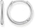 Small Silver Creole Earrings - 925 Sterling Silver