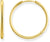 Large gold creoles - 750 yellow gold plating