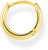 Single Classic Hoop Earring - 750 Yellow Gold Plating